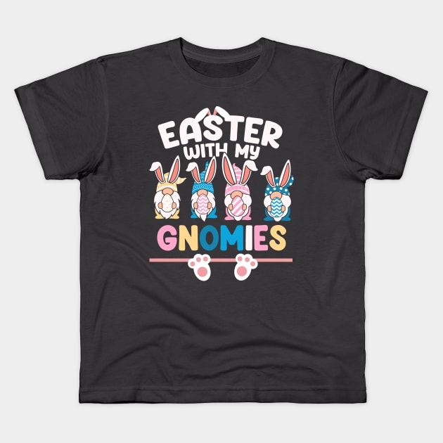 EASTER 2024 WITH MY GNOMIES Kids T-Shirt by Lolane